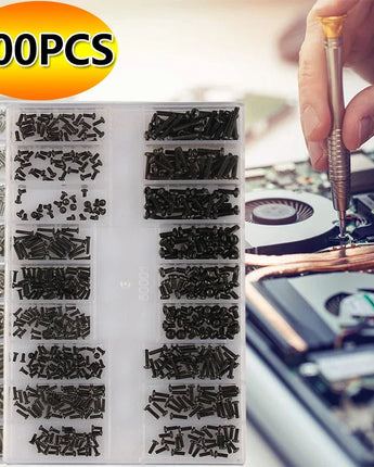 500Pcs 18 Size Mini Screw Nuts DIY Kit Laptop Computer Assemble Repair Screws Fastener Set For Repairing Glasses Mobile Phone