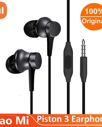 Xiaomi Earphone 3.5mm In-Ear Metal Wired Call Earphones Gaming Computer Headset With Mic Headphones for Xiaomi Samsung Phones